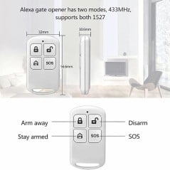 Wireless-Fernbedienung PF50 für Alarmanlage mit SOS-Taste