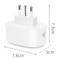 Tuya Italian Smart Plug 16A with Energy Monitoring, WiFi or Zigbee