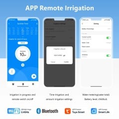 Programmateur d’arrosage intelligent WiFi Tuya avec compteur d’eau
