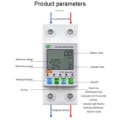 Tuya Smart WiFi Energy Meter 1–63A with Display