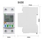 Medidor de electricidad inteligente WiFi Tuya 1-63A con interruptor y pantalla