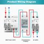 Tuya Smart WiFi-elektriciteitsmeter 1-63A met schakelaar en display
