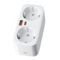 Tuya 16A Smart WiFi dubbel stopcontact met USB Type-C en 25W GaN snelladen