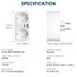 Prise double intelligente Tuya 16A WiFi avec port USB Type-C et charge rapide GaN 25 W