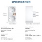 Tuya 16A Smart WiFi dubbel stopcontact met USB Type-C en 25W GaN snelladen