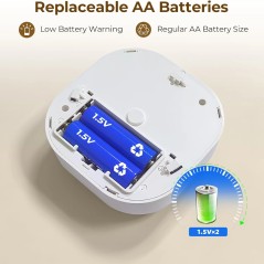 Détecteur de fumée RF433 photoélectrique avec alarme 85 dB