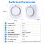 Tuya RF433 Battery-Operated Photoelectric Smoke Detector with 85dB Siren