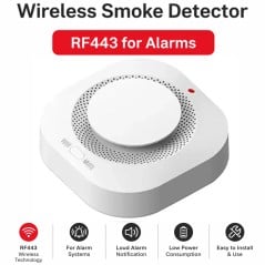 Sensore Rilevatore di Fumo RF433 Fotoelettrico con Allarme 85dB