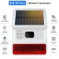 Sirène solaire sans fil Tuya RF433 MHz avec flash LED et détecteur PIR