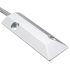 Detail of the armored cable of the magnetic sensor for metal doors