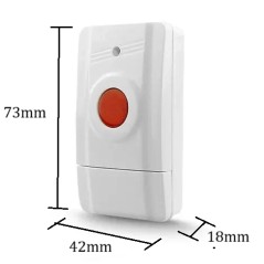Bouton SOS Antipanique Sans Fil RF433 pour Systèmes d’Alarme