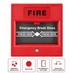 Wired Glass-Break Fire Alarm Button
