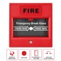 Botón de emergencia contra incendios con cable Tuya para rotura de cristales en sistemas de alarma