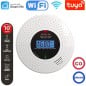 Tuya Smart Wi-Fi Battery-Powered Combined Smoke and Carbon Monoxide Detector