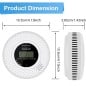 Tuya Rilevatore Combinato di Fumo e Monossido di Carbonio Smart Wi-Fi a Batteria