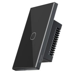 SONOFF TX Gen2 T6-120MB nero interruttore touch 1 canale vista angolata