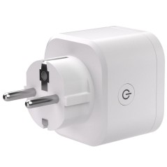 SONOFF S61STPF iPlug Gen2 Matter schräger Blick mit Schuko-Stecker