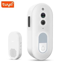 Tuya Battery-Powered Smart WiFi Doorbell with USB Chime