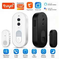 Tuya Campanello Smart WiFi a Batteria con Suoneria USB