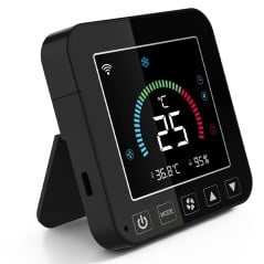 Contrôleur Wi‑Fi pour climatiseur avec support de table noir