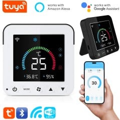Contrôleur intelligent WiFi Tuya pour climatiseur avec écran LCD
