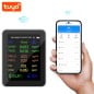 Détecteur de qualité de l'air intelligent WiFi 10-en-1 Tuya avec affichage, CO2, PM2.5, TVOC, température et humidité