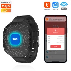 Bracelet Tuya Smart WiFi SOS avec bouton d'urgence et notifications via application