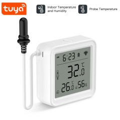 Tuya Temperatur- und Luftfeuchtigkeitssensor WiFi mit Sonde