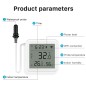 Tuya Smart WiFi Thermohygrometer met externe sensor voor temperatuur en luchtvochtigheid