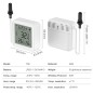 Termohigrómetro WiFi inteligente Tuya con sonda externa para temperatura y humedad