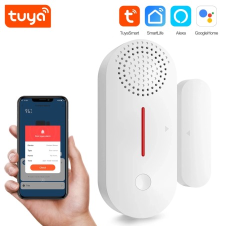 Tuya Smart WiFi Door/Window Sensor with 90 dB Siren
