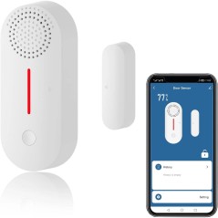Tuya Sensore Porta Finestra Smart WiFi con Sirena 90dB