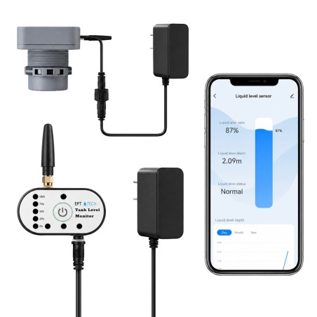 Tuya Smart WiFi Long Range Tank Water Level Meter Kit met indicator