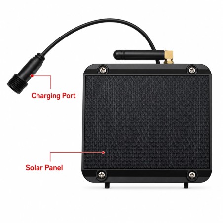 Indicateur de niveau de liquide intelligent Tuya WiFi pour réservoir avec panneau solaire
