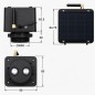 Indicateur de niveau de liquide intelligent Tuya WiFi pour réservoir avec panneau solaire