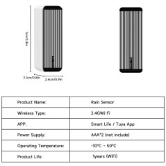 Sensore Pioggia e Acqua Tuya Smart WiFi e Zigbee