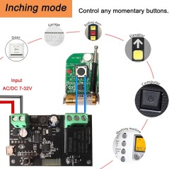 Tuya Smart WiFi Relay Module 1 Canal compatible con Alexa y Google