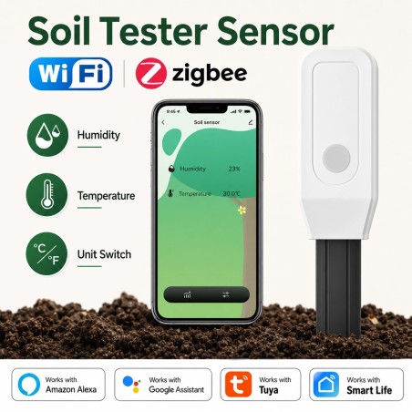 Tuya Capteur d’Humidité du Sol Intelligent pour Plantes