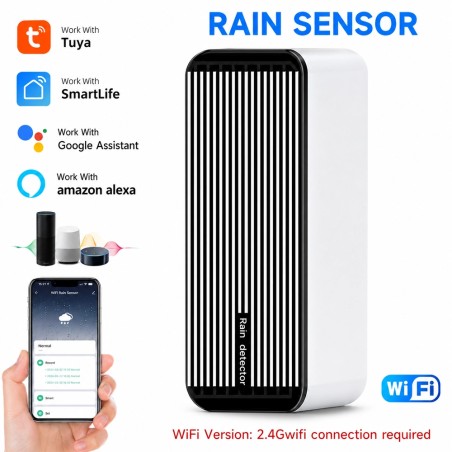 Tuya Slimme 2-in-1 Sensor voor Regendetectie en Wateraanwezigheid