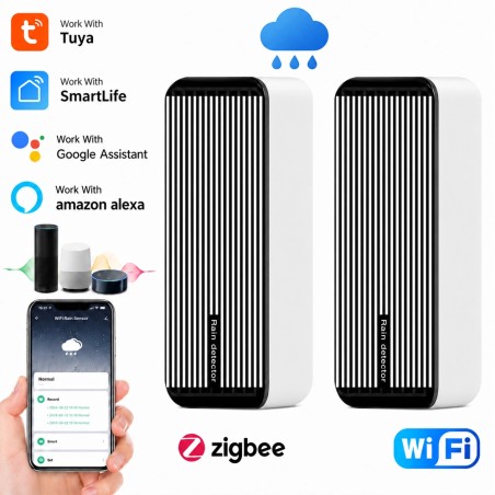 Tuya Smart Regen- en Watersensor WiFi en Zigbee