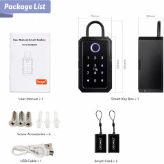 Key Box Smart Tuya Bluetooth met vingerafdruk en ontgrendeling op afstand