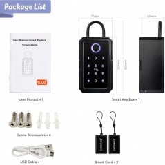 Tuya Smart Bluetooth Key Box with Fingerprint and Remote Unlock