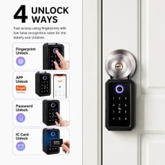 Tuya Smart Bluetooth Key Box with Fingerprint and Remote Unlock