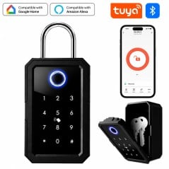 Key Box Smart Tuya Bluetooth met vingerafdruk en ontgrendeling op afstand