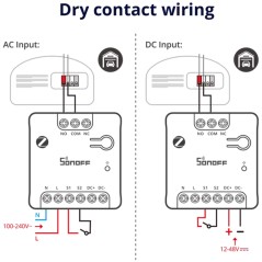 Sonoff MINI-ZBD Slimme Zigbee-relais met Potentiaalvrij Contact