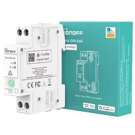 Sonoff BASIC-1GSP 32A DIN-railschakelaar Smart Matter via WiFi