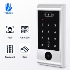 Lector de accesos inteligente TTLock IP67 con smartphone, código QR y reconocimiento facial