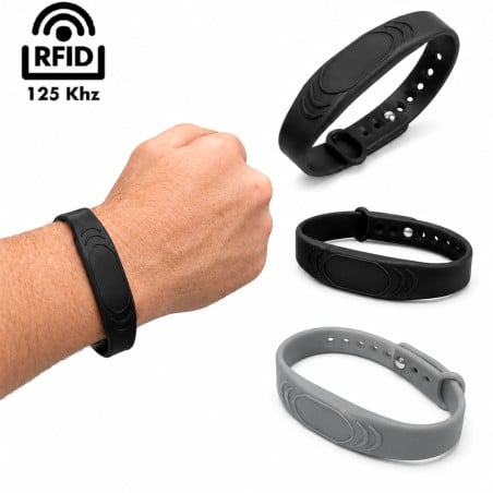 Adjustable 125 kHz RFID Silicone Wristband