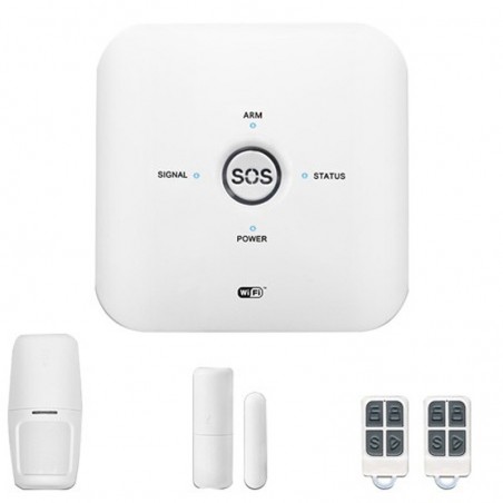 Tuya Sistema di Allarme Wifi e Gsm 4G Compatibile con Alexa e Google