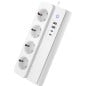 Tuya Multipresa Smart WiFi 10A con 4 Prese Schuko, 2 USB e 2 Type-C